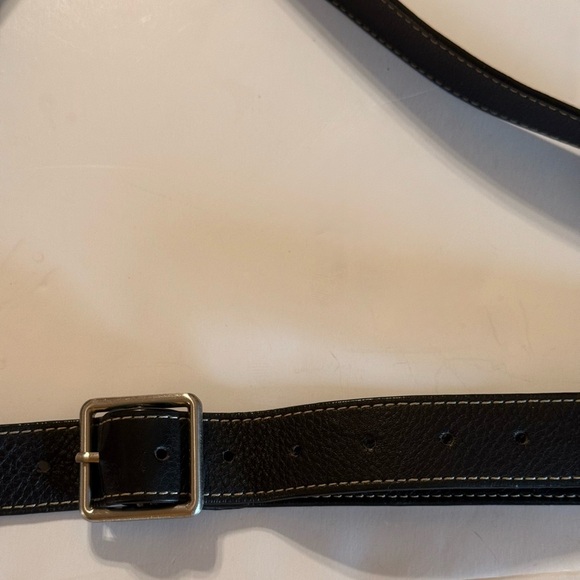 Levenger Dark BROWN Leather Expandable Laptop Messenger Bag Fits 16 In Computer - Picture 15 of 16